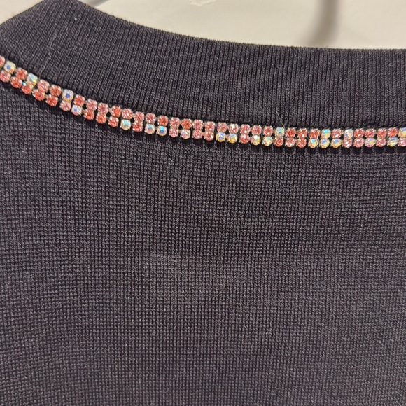 NEW Sandro crystal-embellished cropped cardigan size 2 - Picture 5 of 10